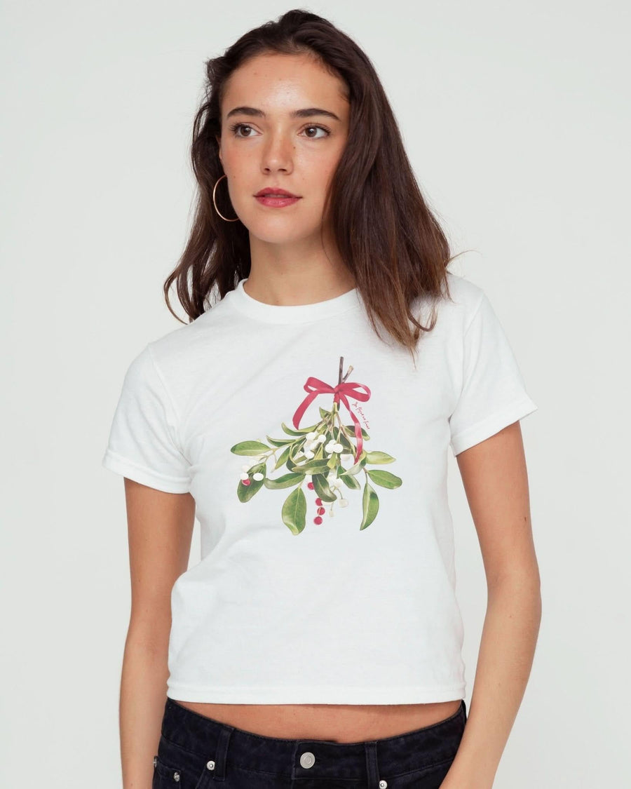 mistletoe baby tee - In Print We Trust