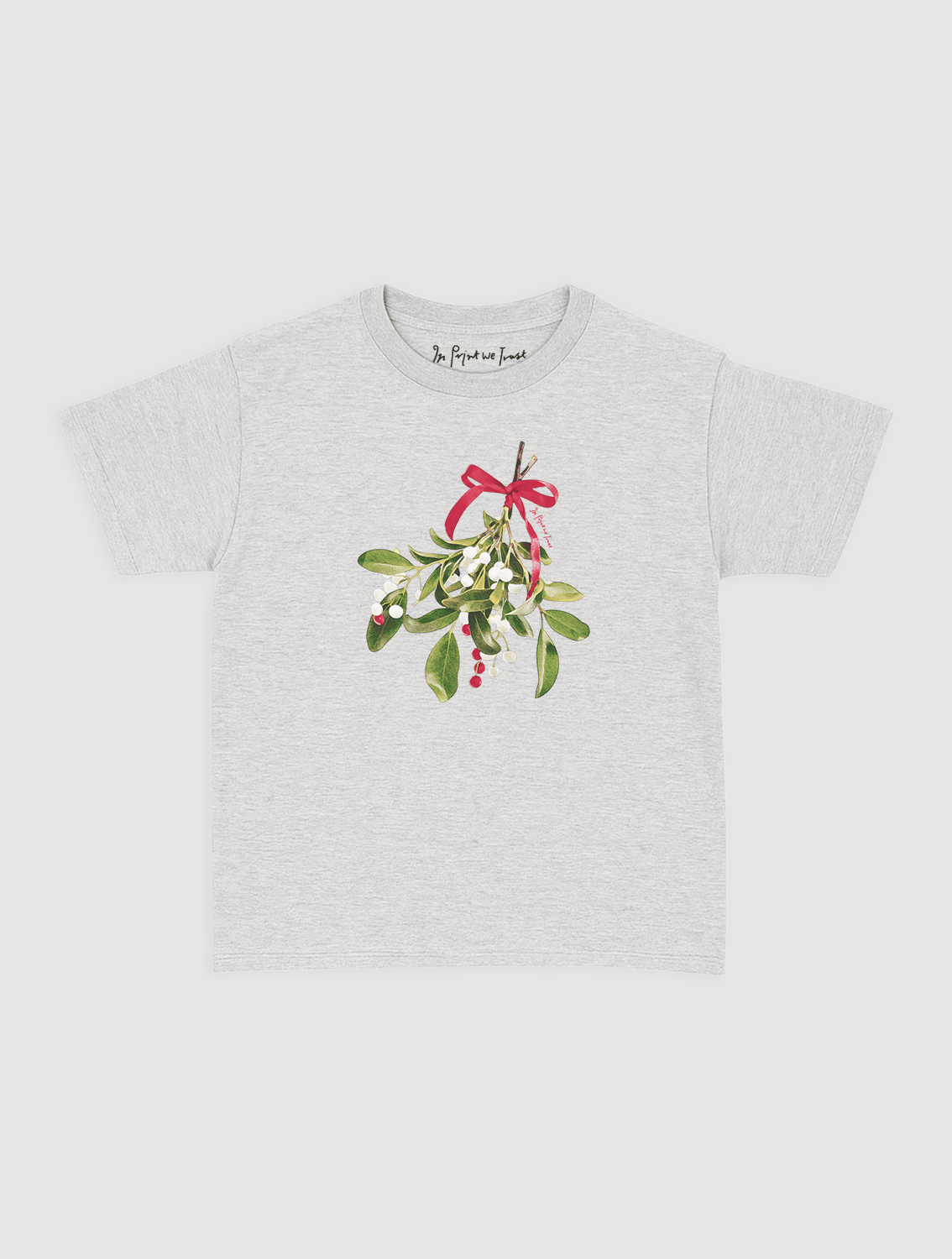 mistletoe baby tee - In Print We Trust