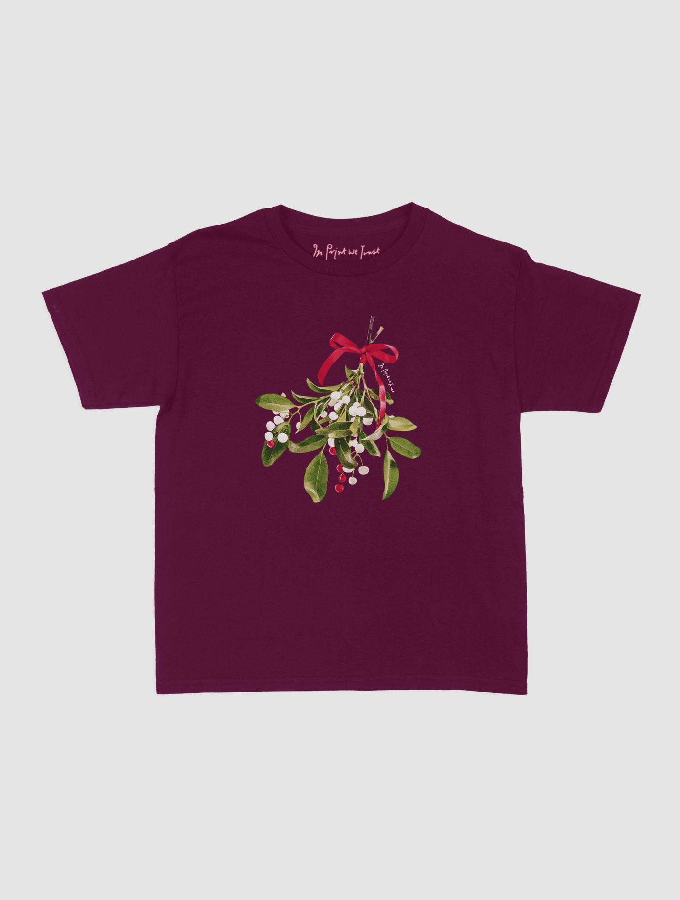 mistletoe baby tee - In Print We Trust