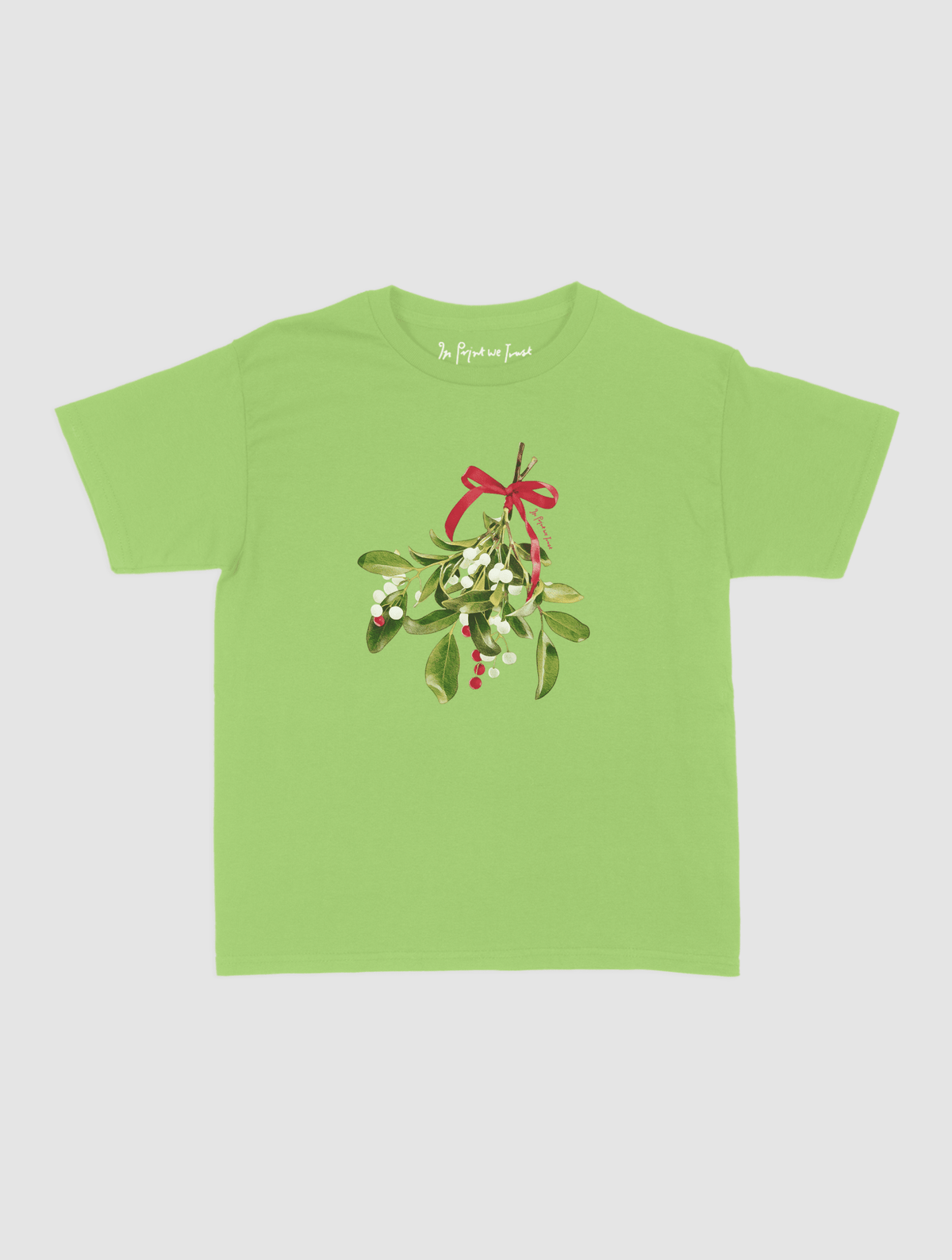 mistletoe baby tee - In Print We Trust