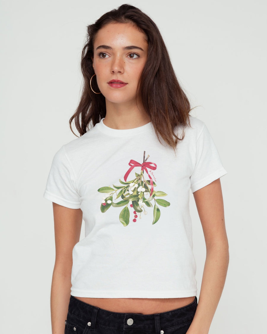 mistletoe baby tee - In Print We Trust