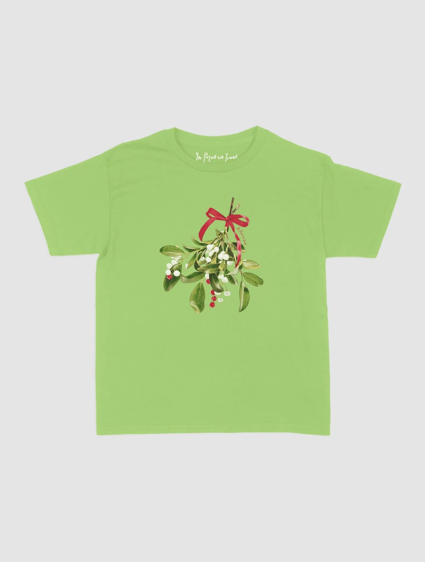 mistletoe baby tee - In Print We Trust
