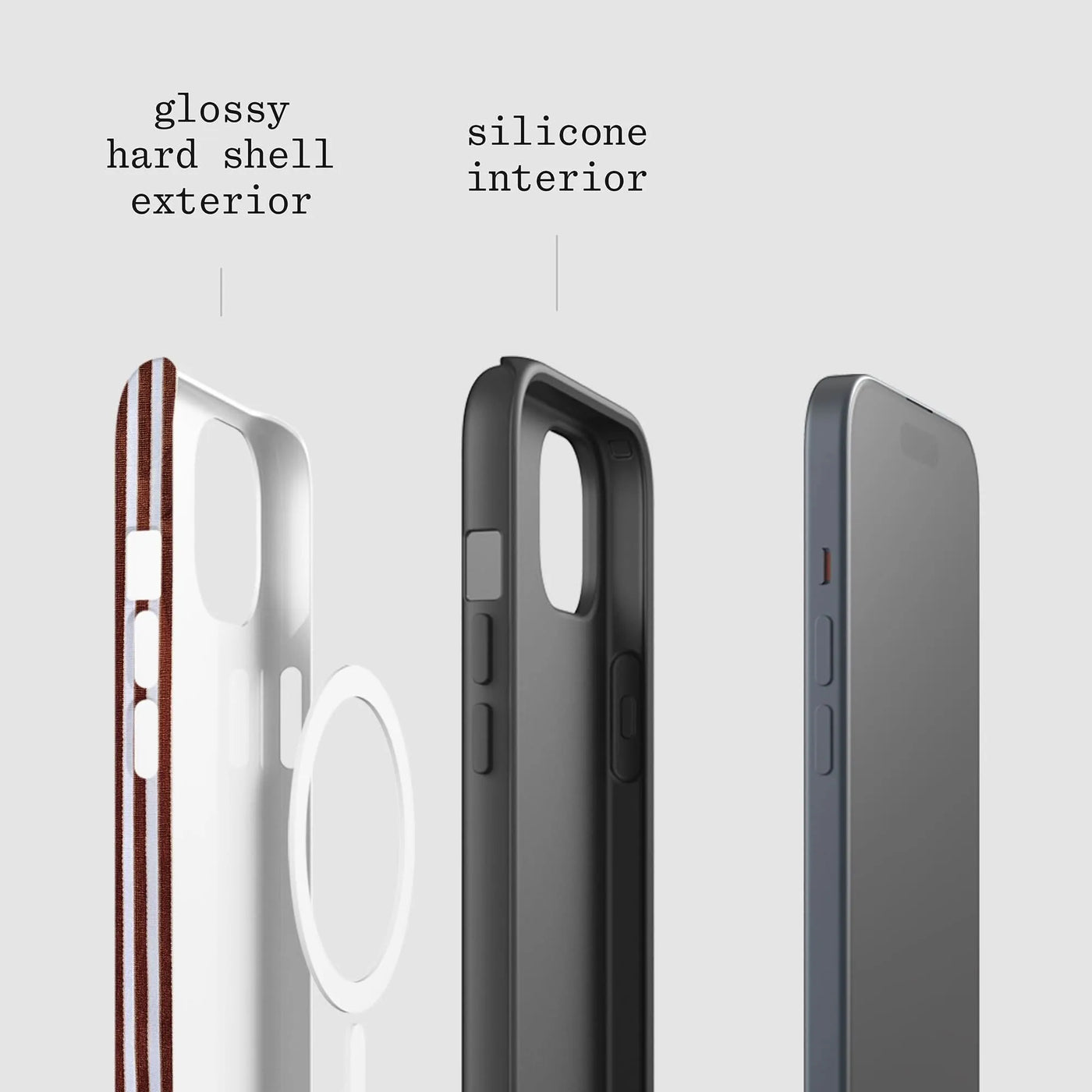 mocha tough iPhone case - In Print We Trust