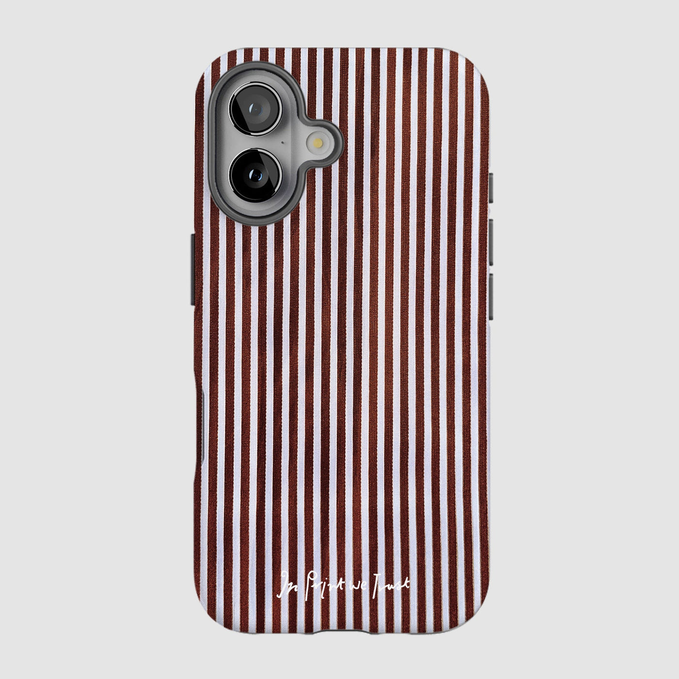 mocha tough iPhone case - In Print We Trust