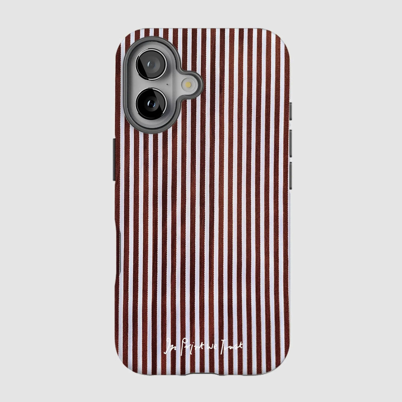 mocha tough iPhone case - In Print We Trust