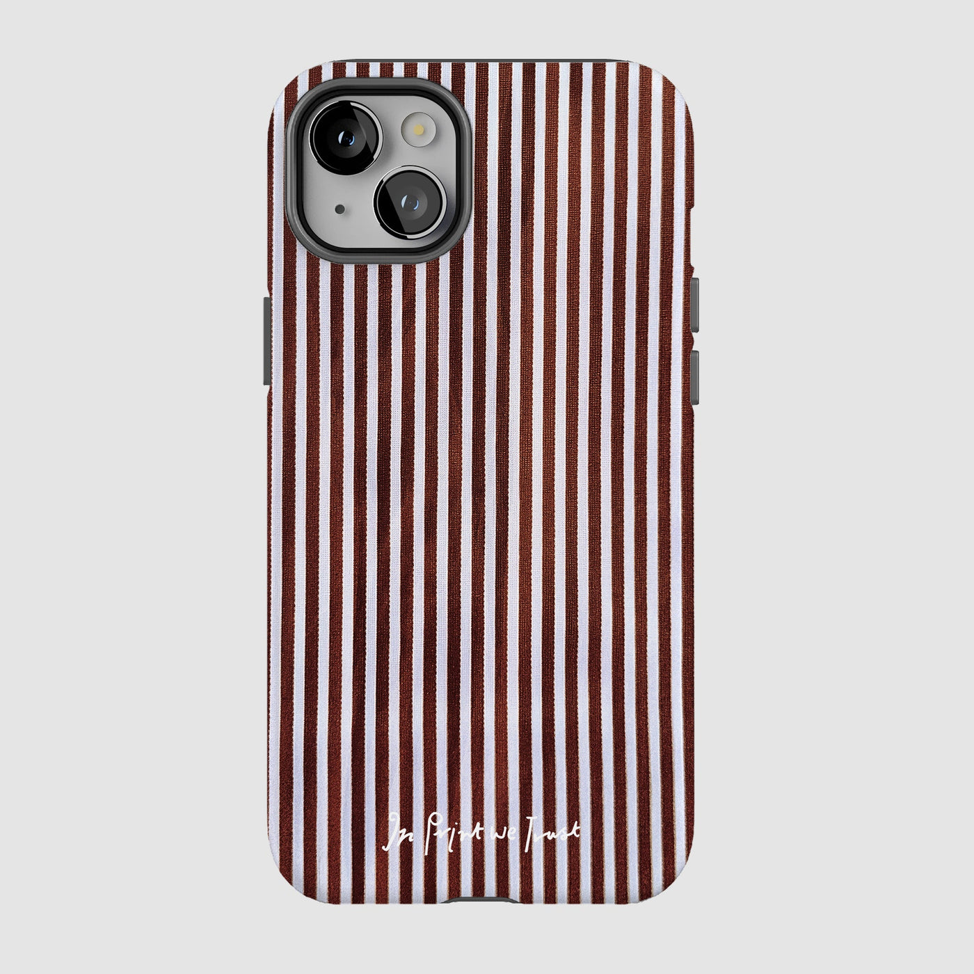 mocha tough iPhone case - In Print We Trust