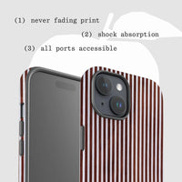 mocha tough iPhone case - In Print We Trust