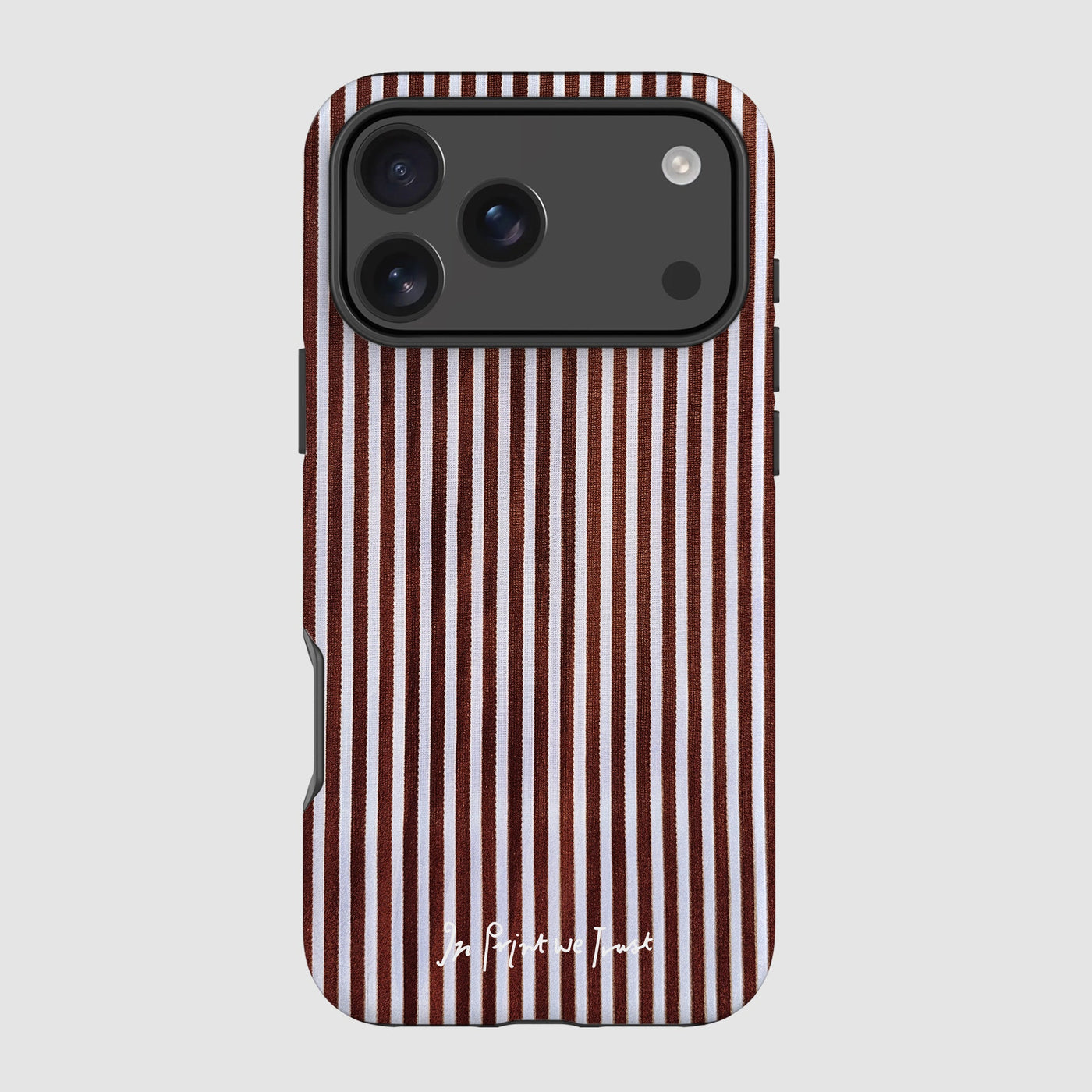 mocha tough iPhone case - In Print We Trust