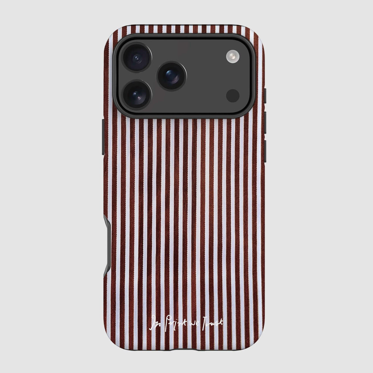 mocha tough iPhone case - In Print We Trust