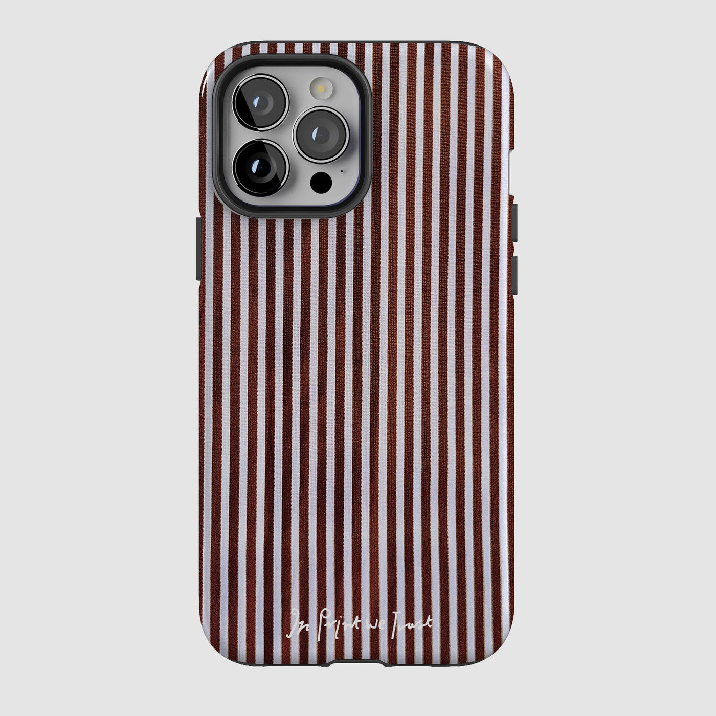 mocha tough iPhone case - In Print We Trust