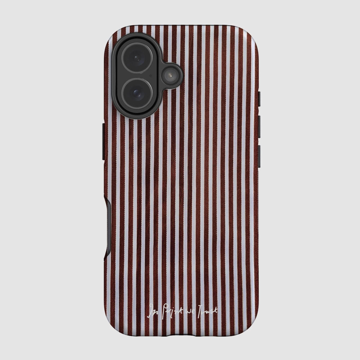 mocha tough iPhone case - In Print We Trust