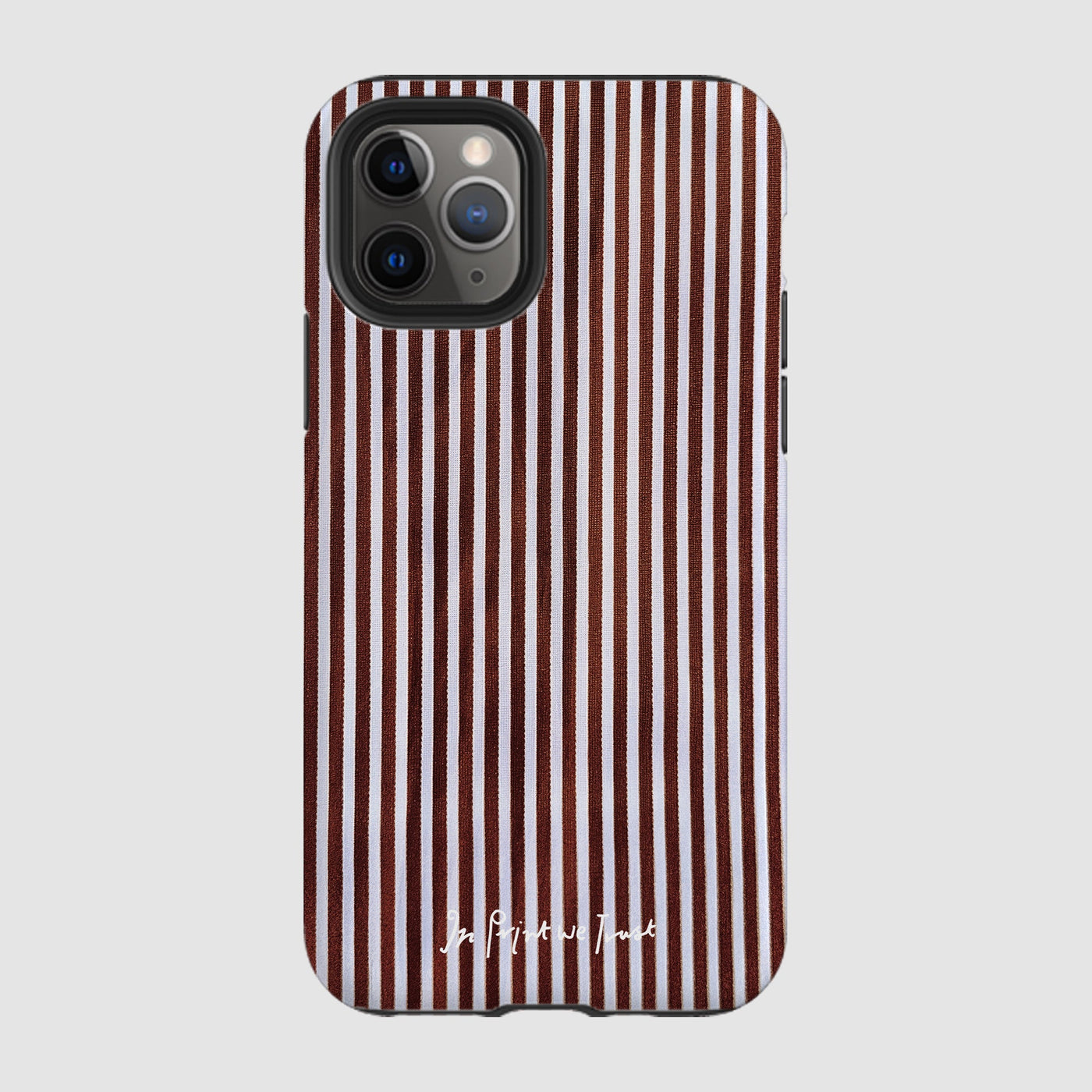 mocha tough iPhone case - In Print We Trust