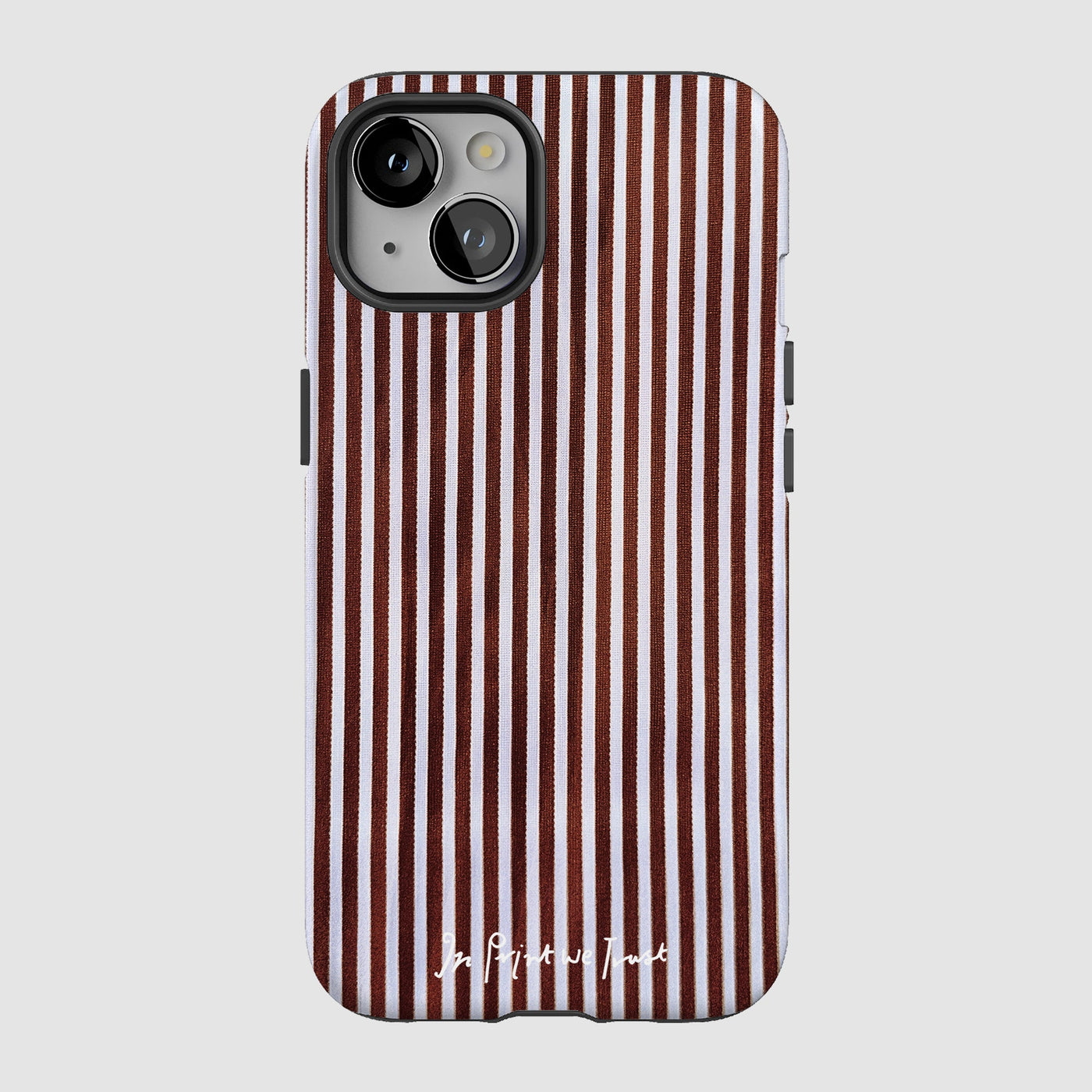 mocha tough iPhone case - In Print We Trust