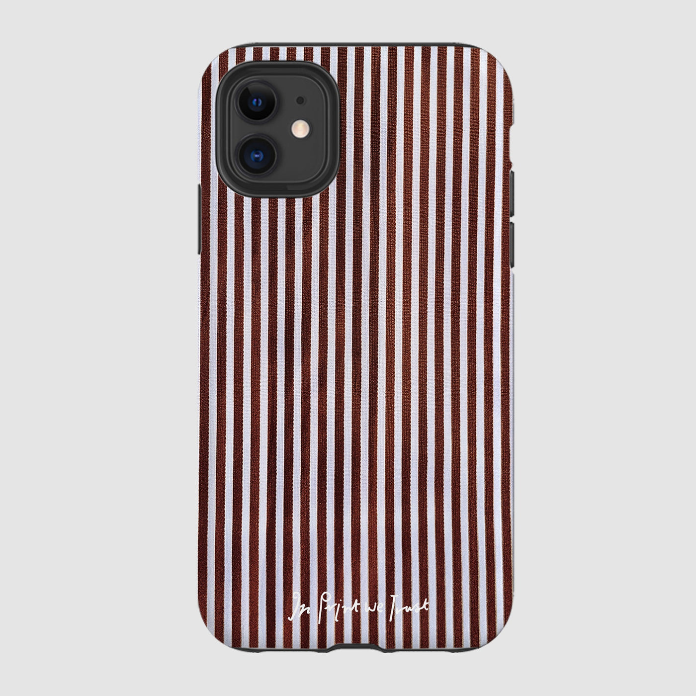 mocha tough iPhone case - In Print We Trust