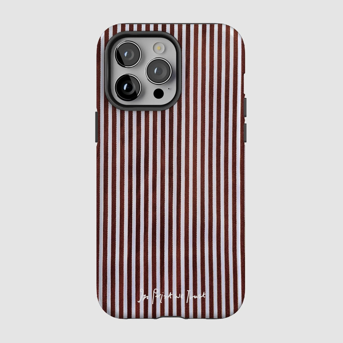 mocha tough iPhone case - In Print We Trust