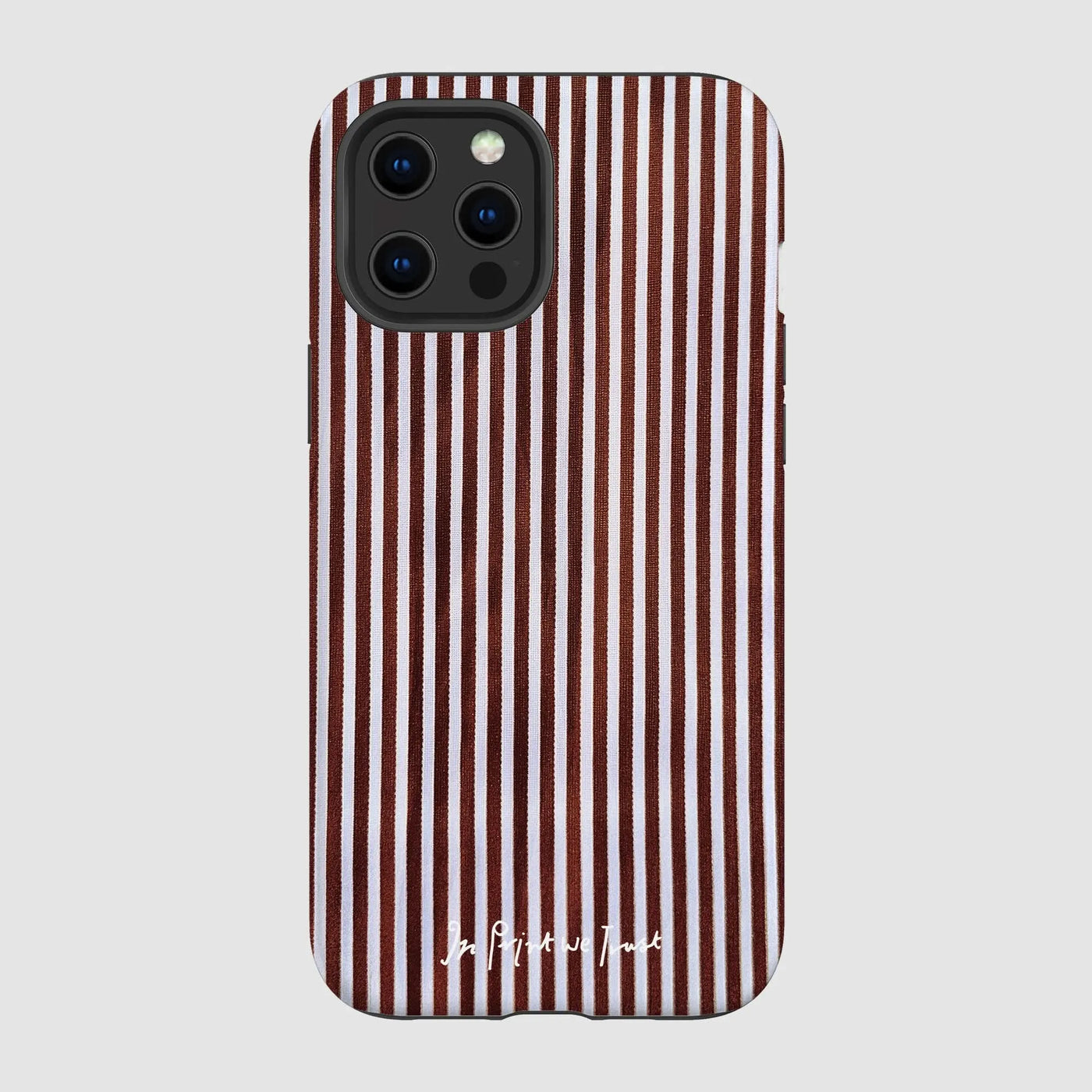 mocha tough iPhone case - In Print We Trust