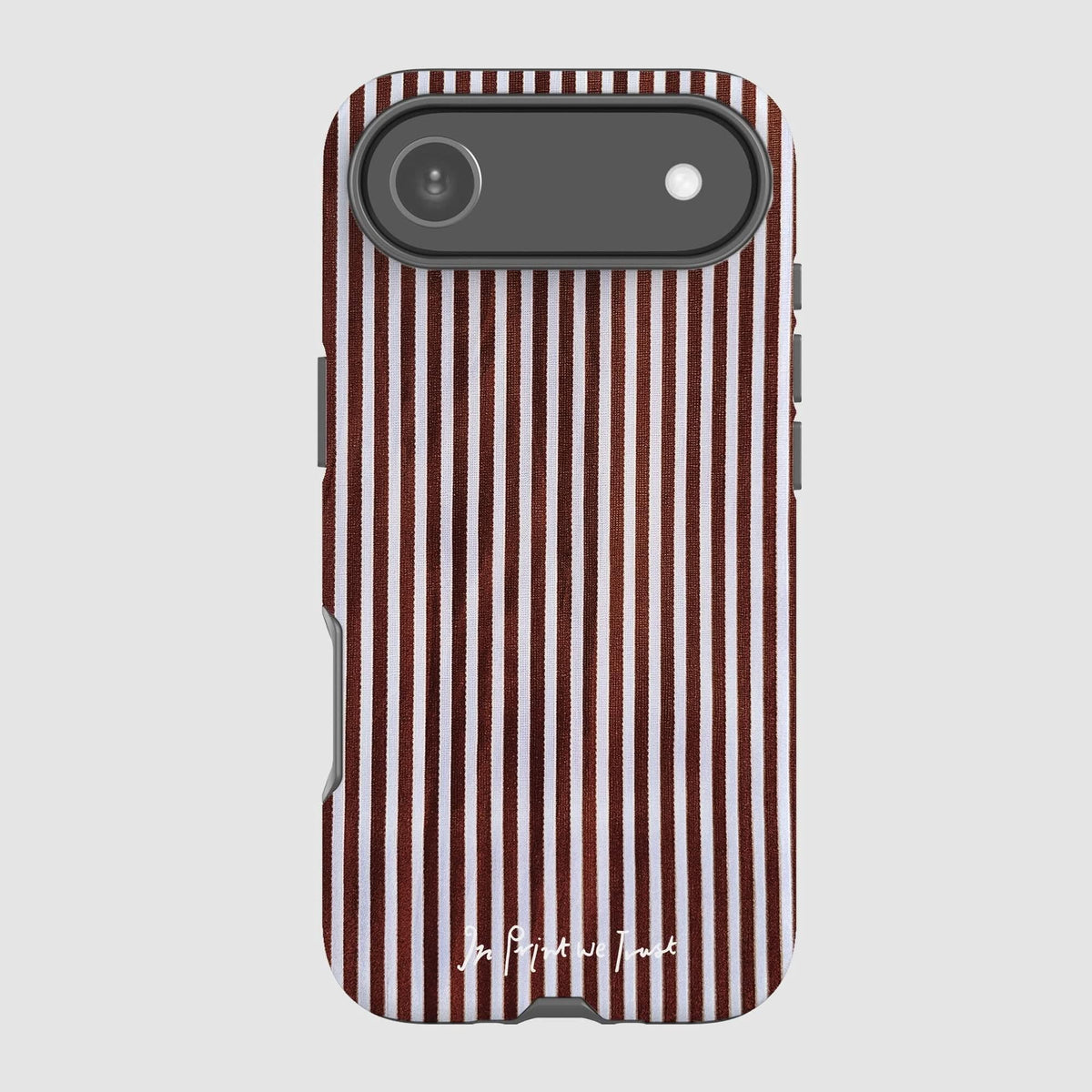 mocha tough iPhone case - In Print We Trust