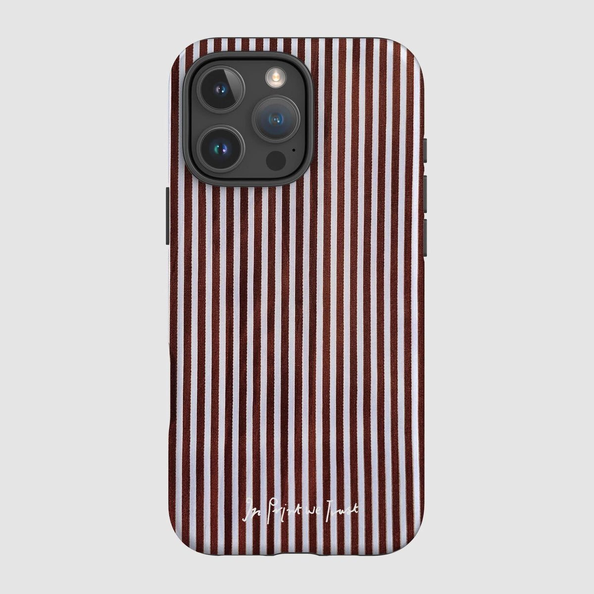 mocha tough iPhone case - In Print We Trust