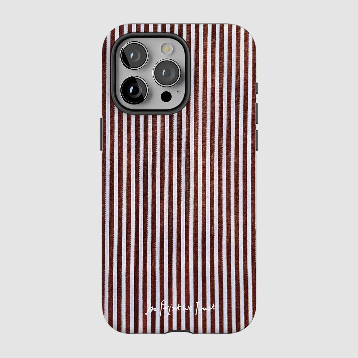 mocha tough iPhone case - In Print We Trust