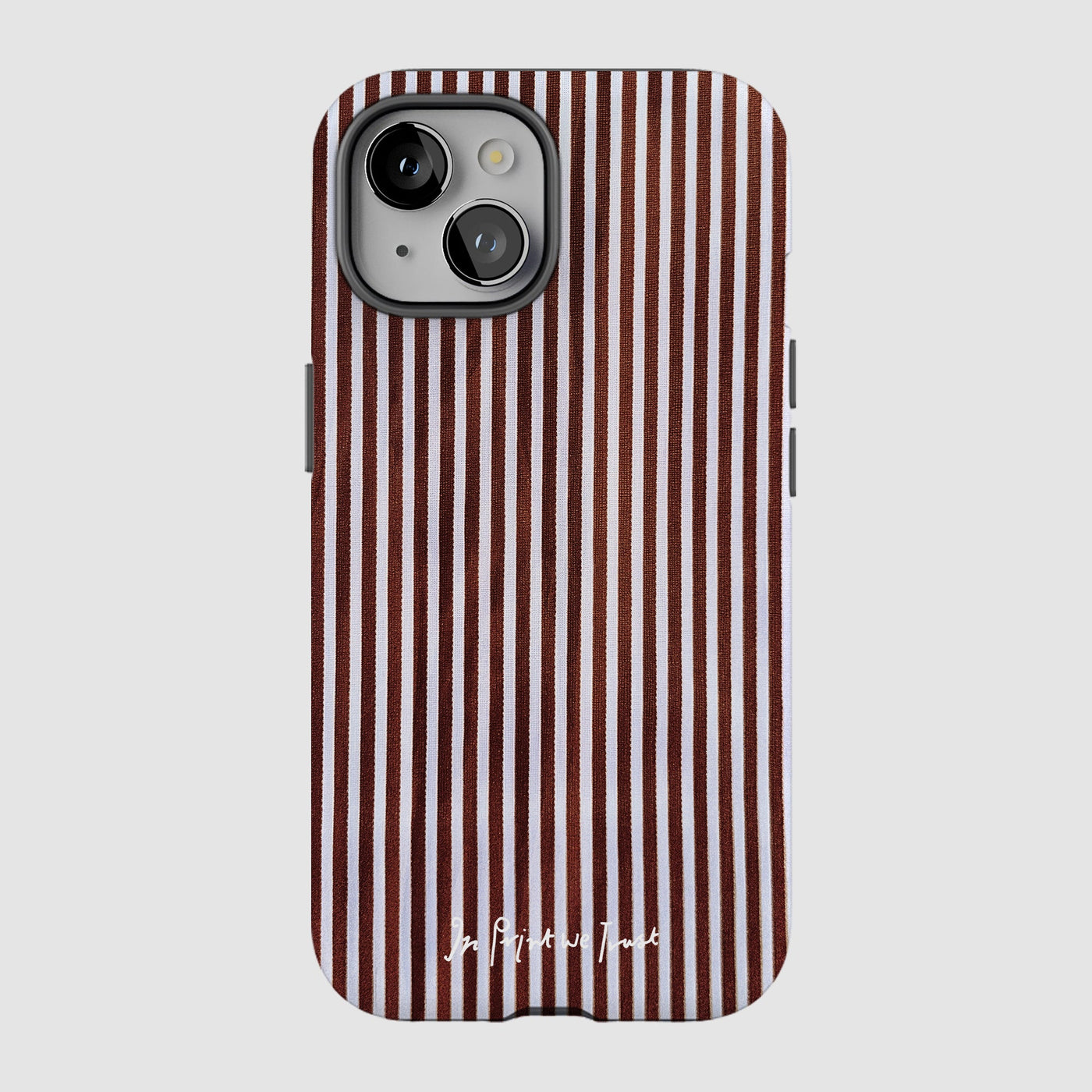 mocha tough iPhone case - In Print We Trust