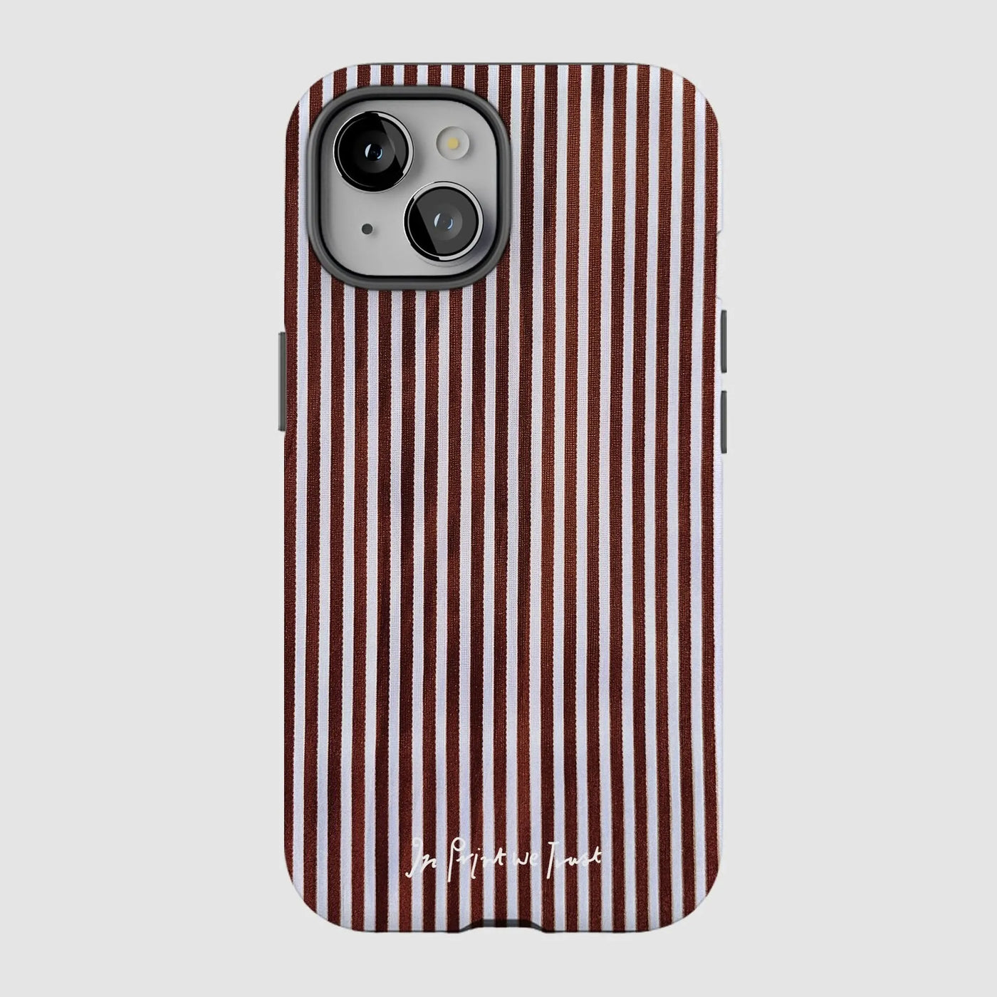 mocha tough iPhone case - In Print We Trust