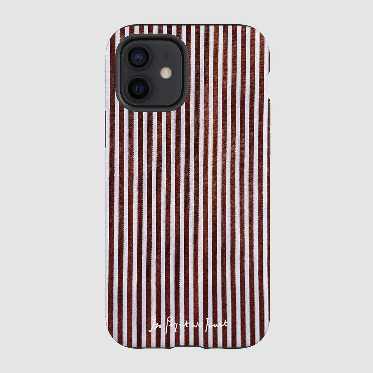 mocha tough iPhone case - In Print We Trust