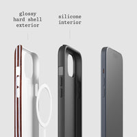 mocha tough iPhone case - In Print We Trust