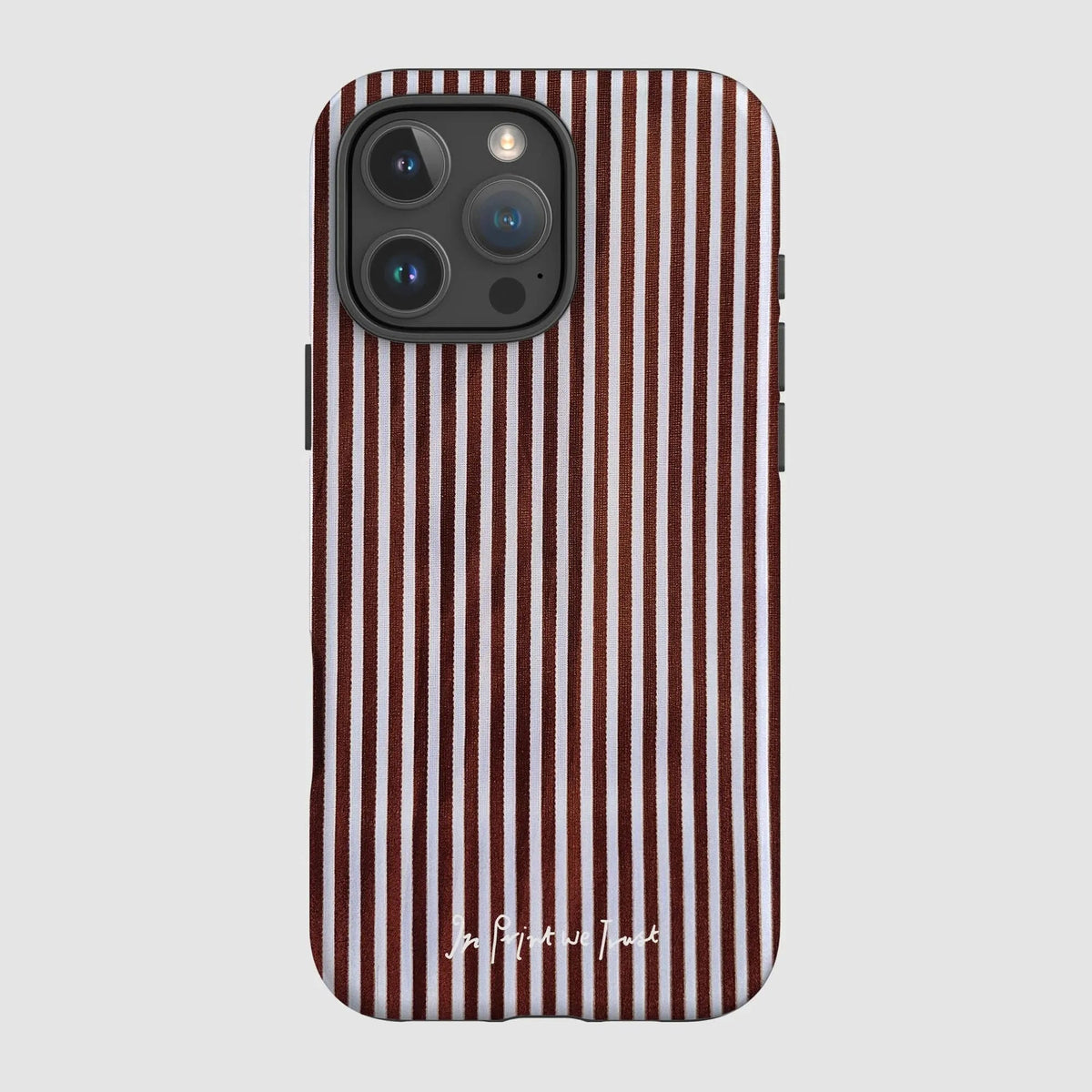 mocha tough iPhone case - In Print We Trust