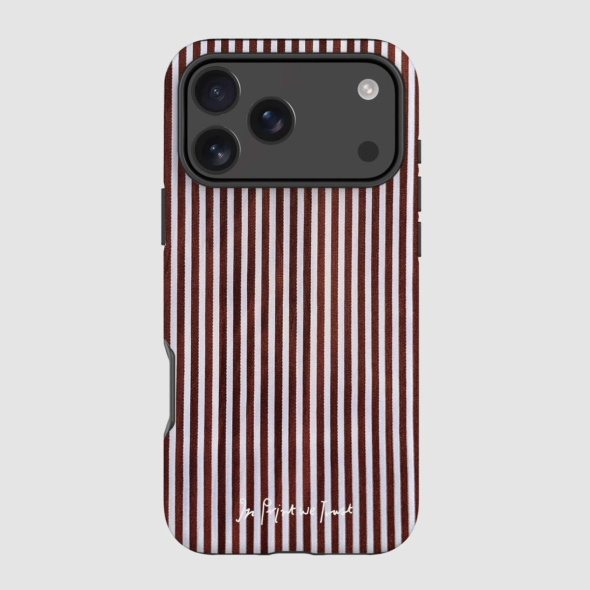 mocha tough iPhone case - In Print We Trust