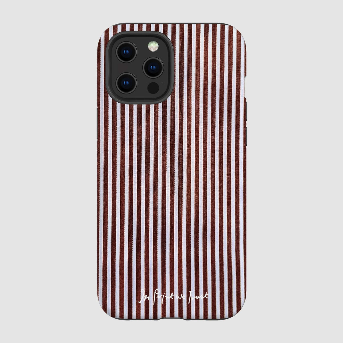 mocha tough iPhone case - In Print We Trust