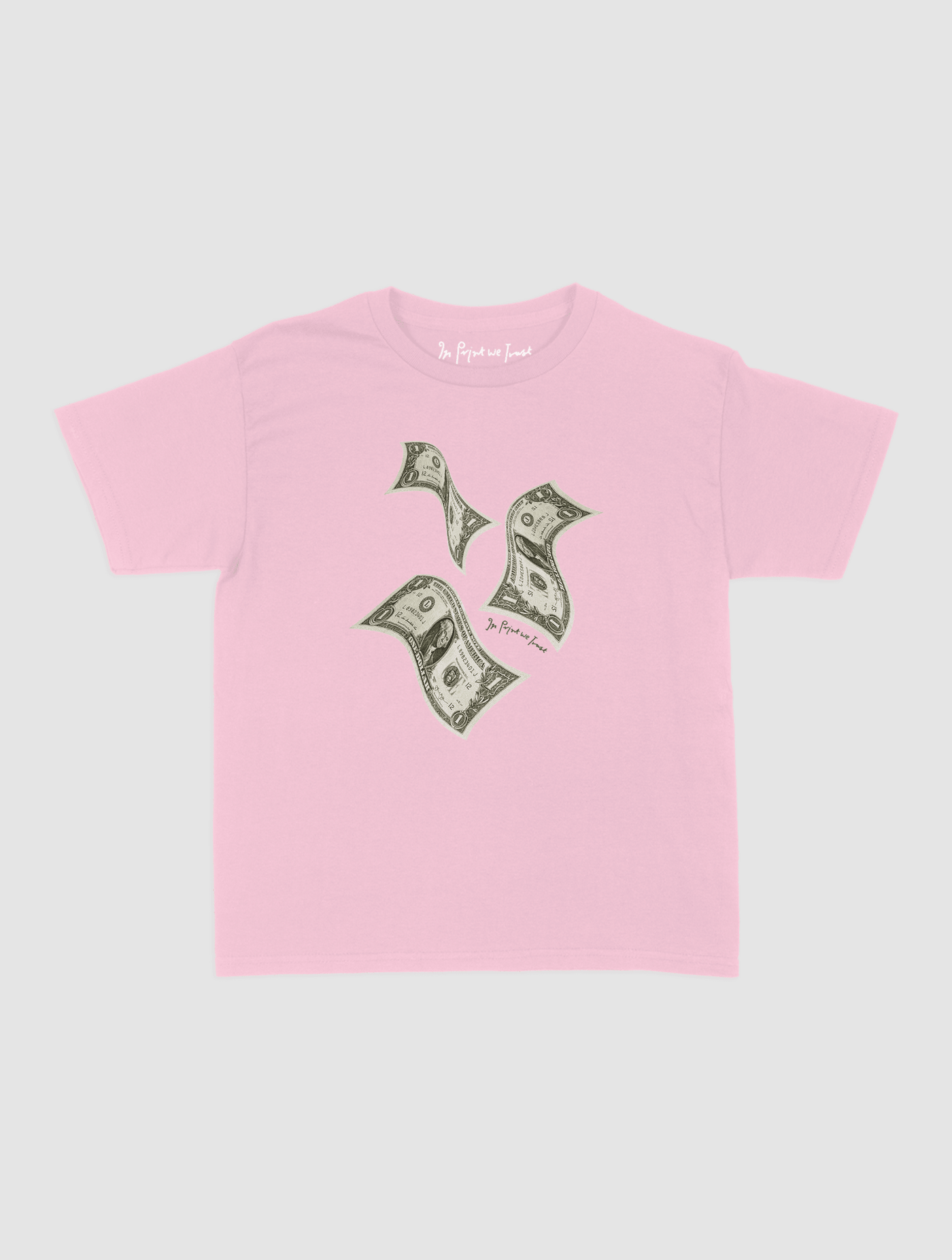 money money money baby tee - In Print We Trust