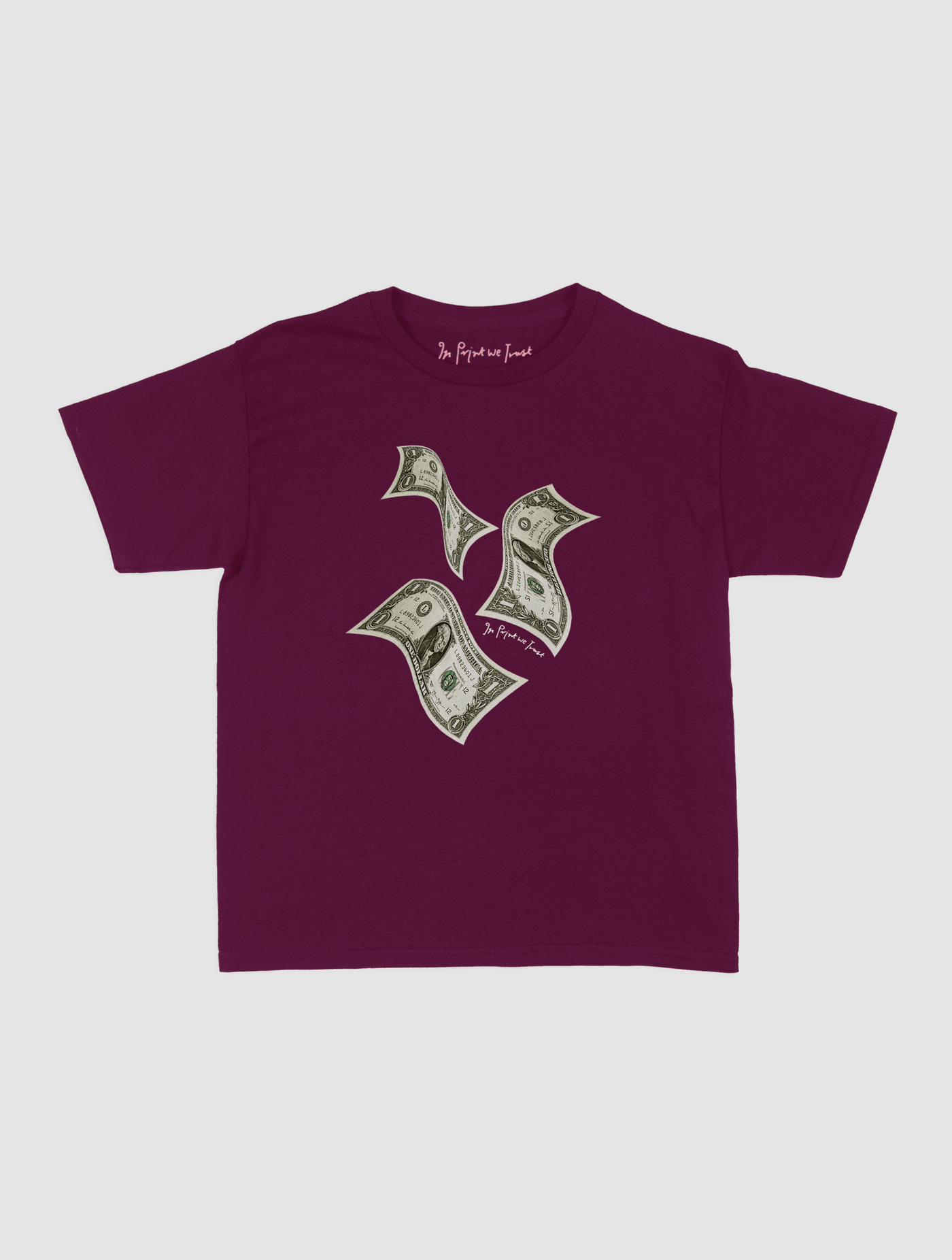 money money money baby tee - In Print We Trust