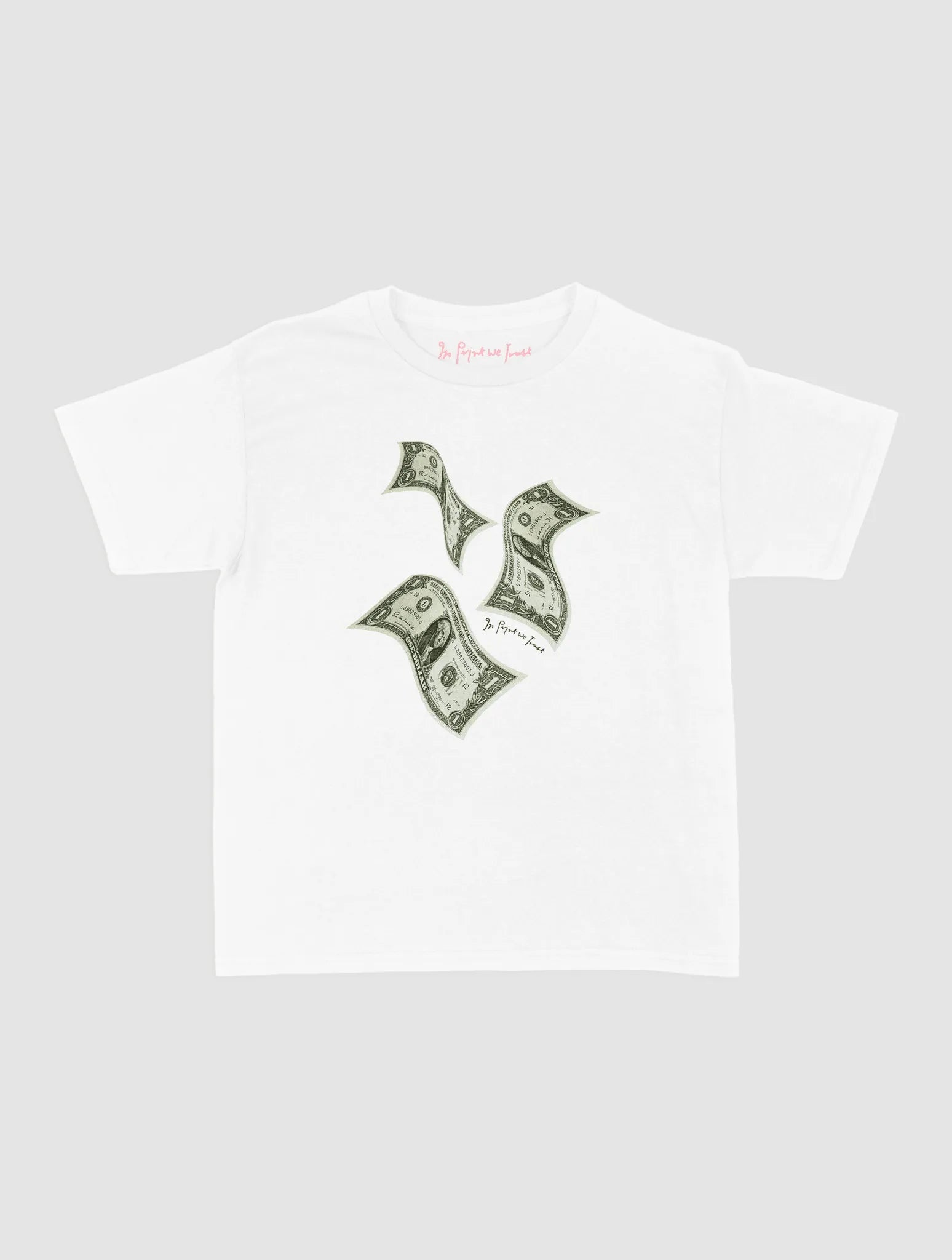 money money money baby tee - In Print We Trust