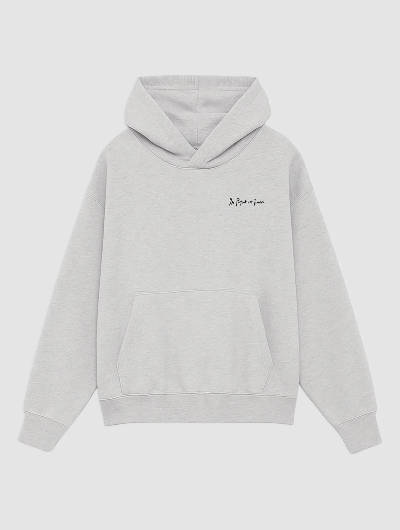money money money grey hoodie - In Print We Trust