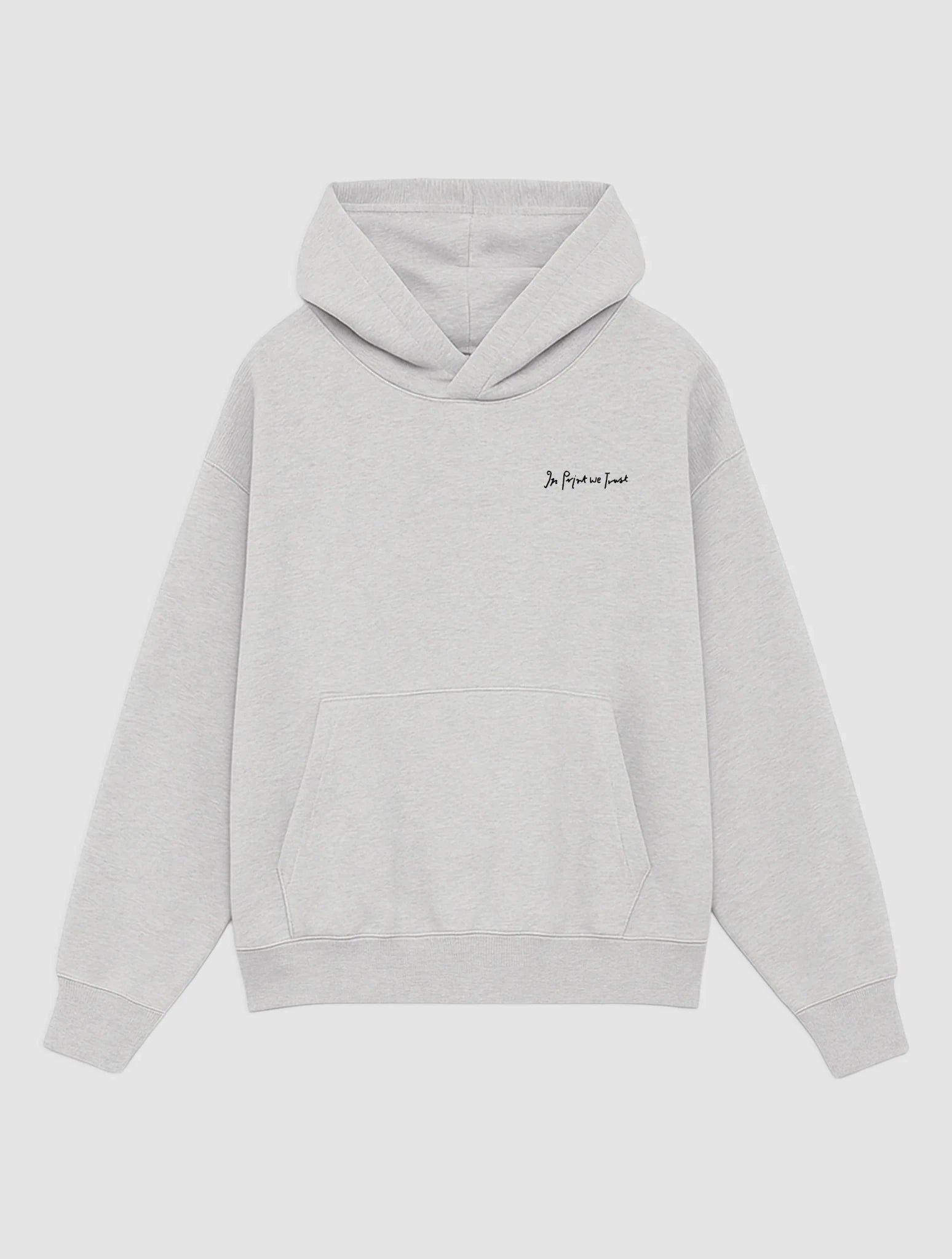 money money money grey hoodie - In Print We Trust