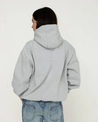 money money money grey hoodie - In Print We Trust