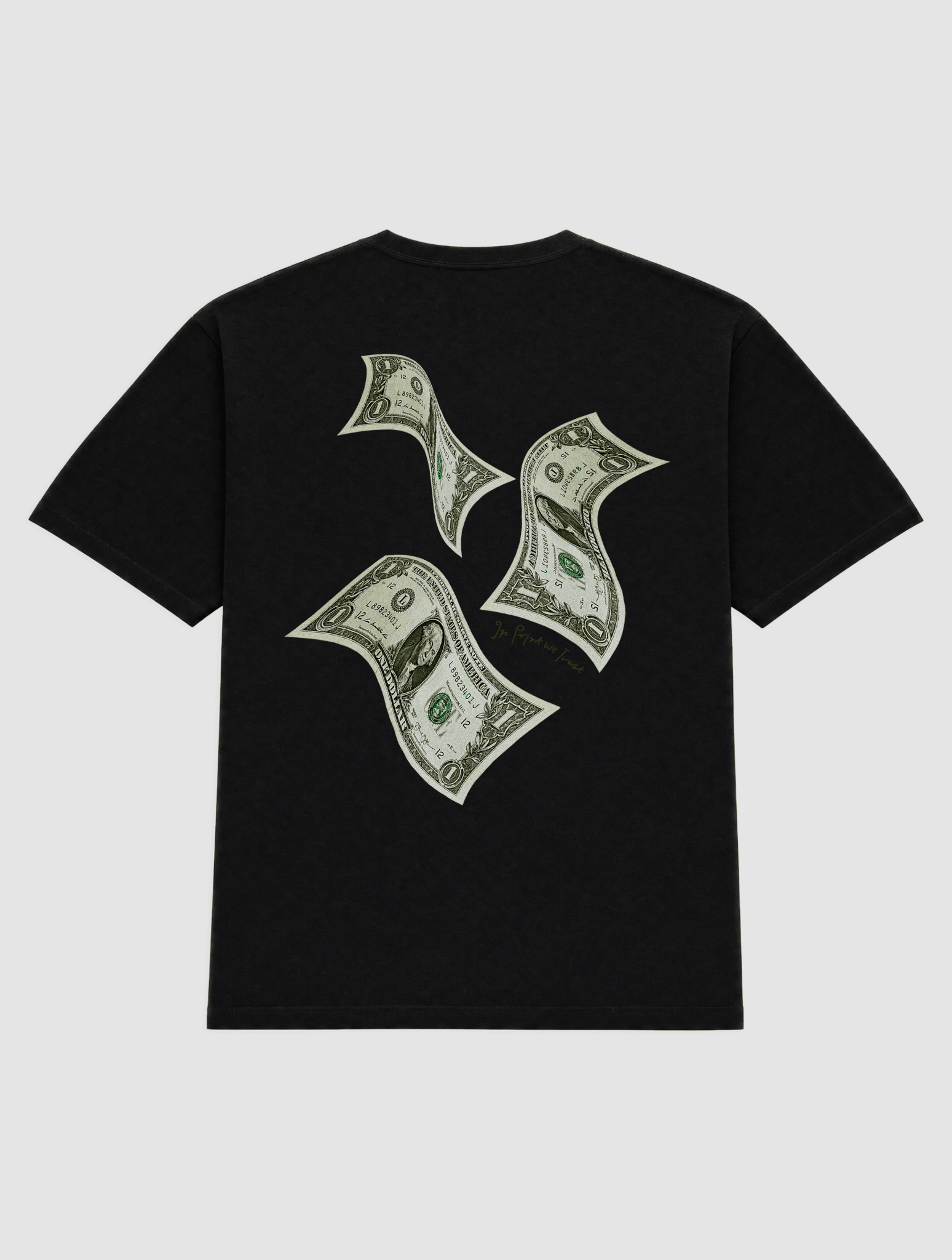 money money money heavyweight tee - In Print We Trust
