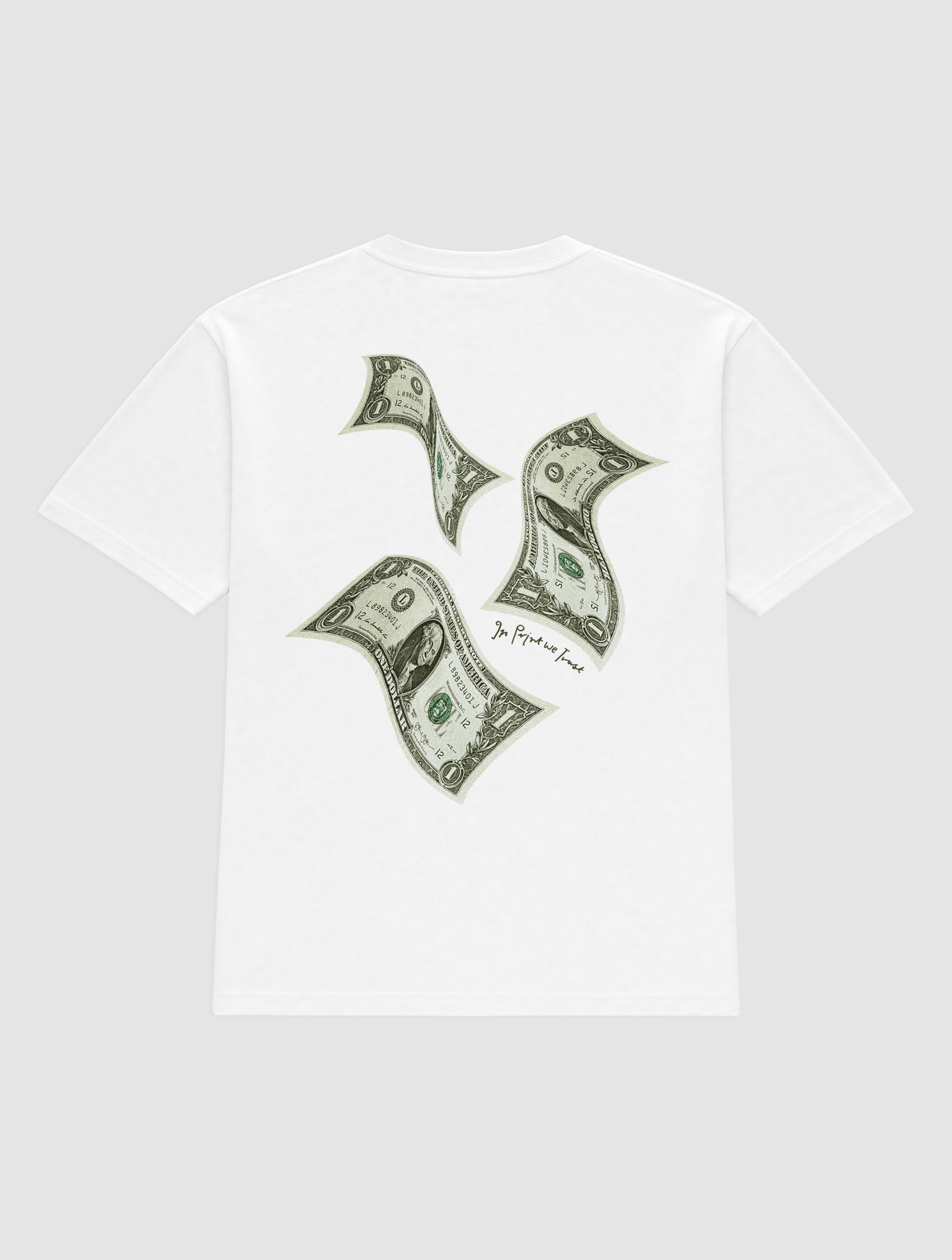money money money heavyweight tee - In Print We Trust