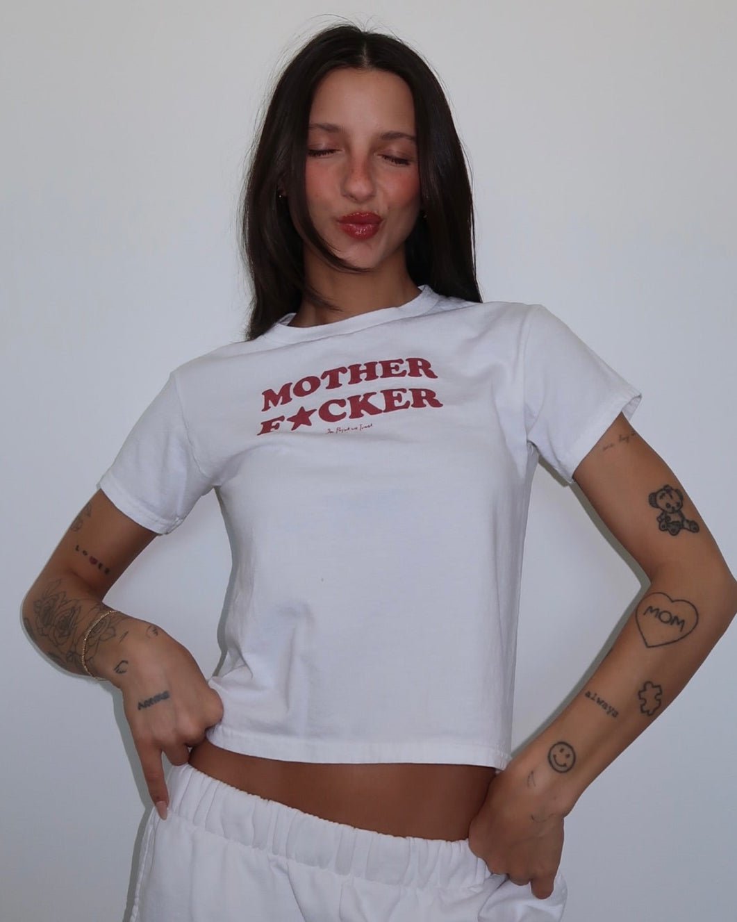 mother fucker baby tee - In Print We Trust