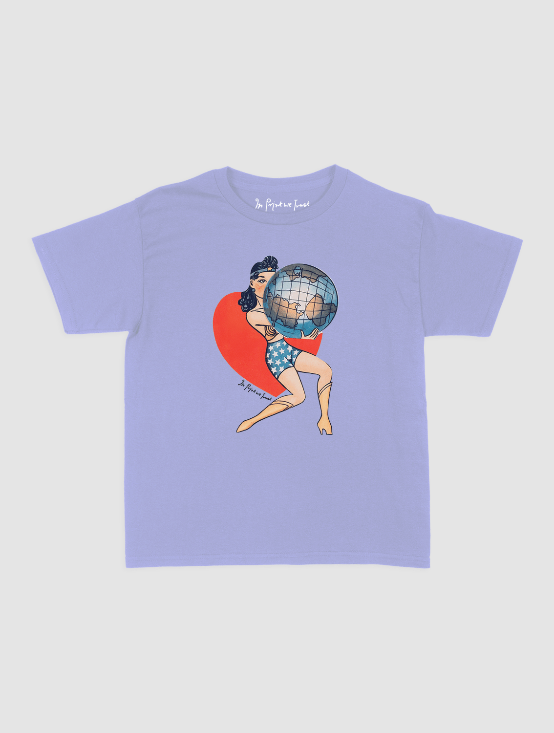 my world baby tee - In Print We Trust