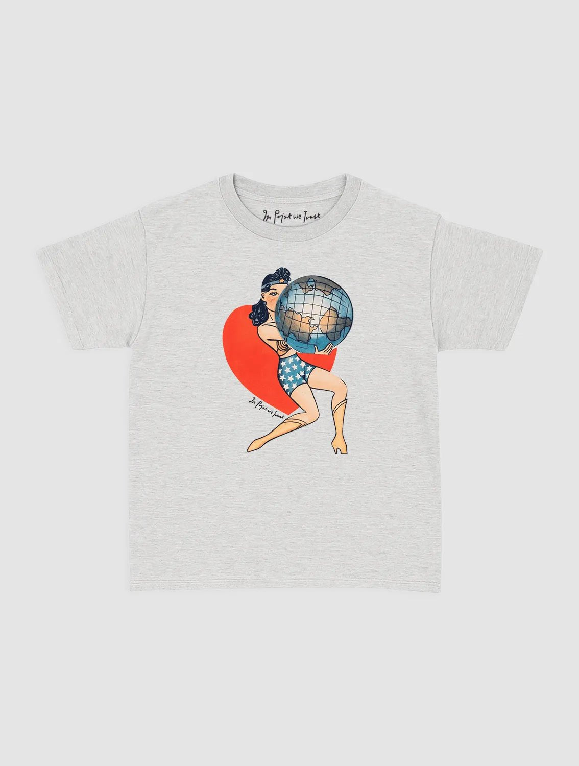 my world baby tee - In Print We Trust