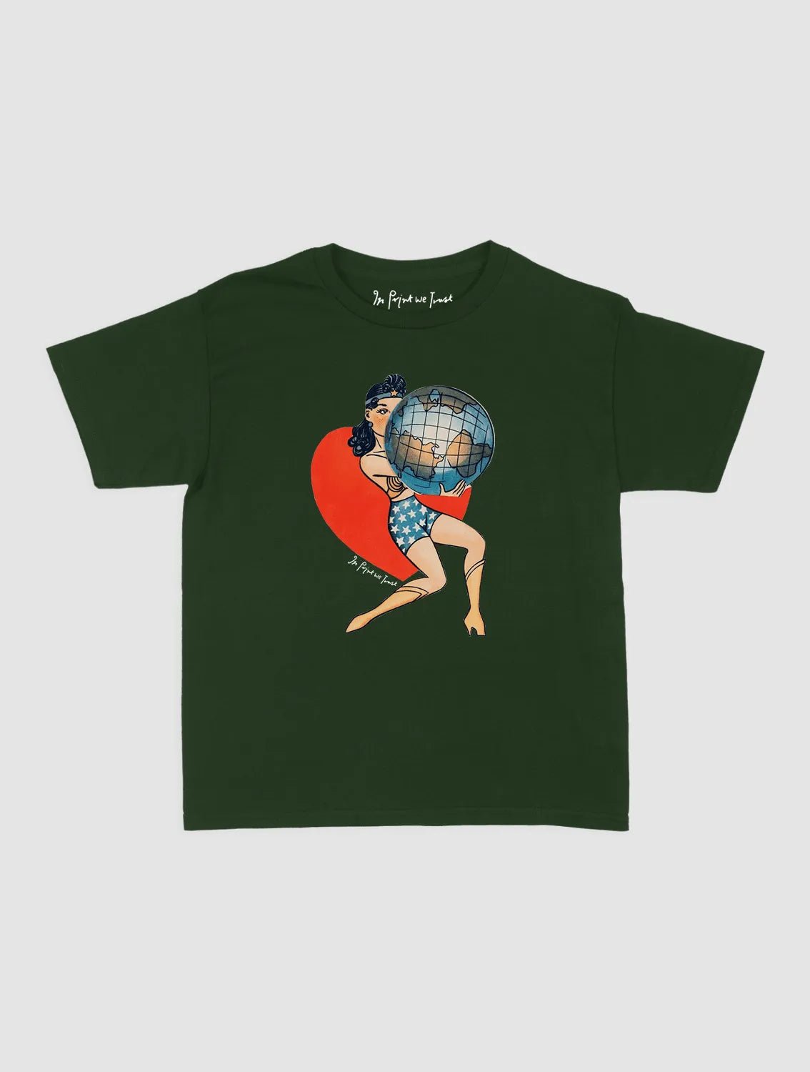 my world baby tee - In Print We Trust