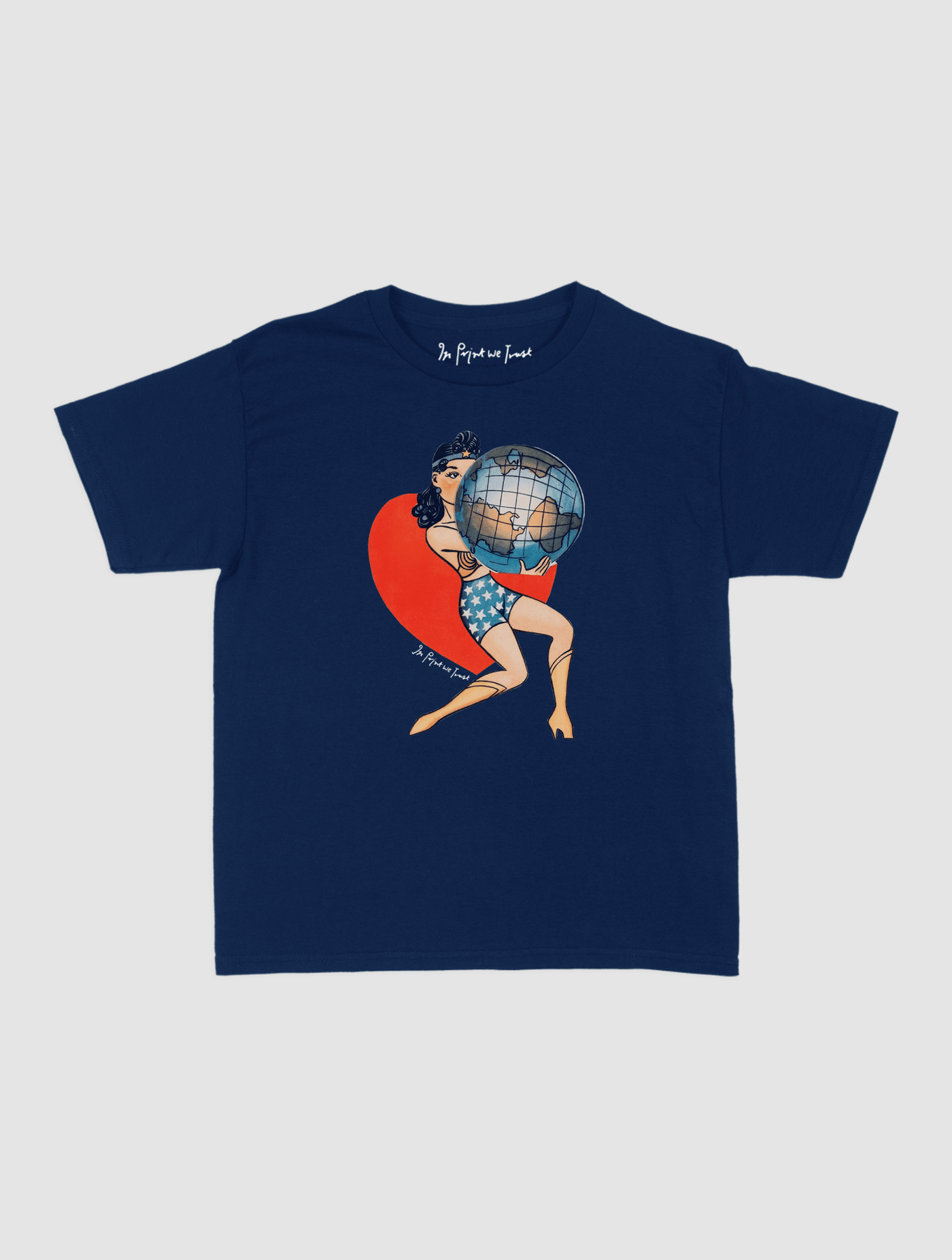 my world baby tee - In Print We Trust