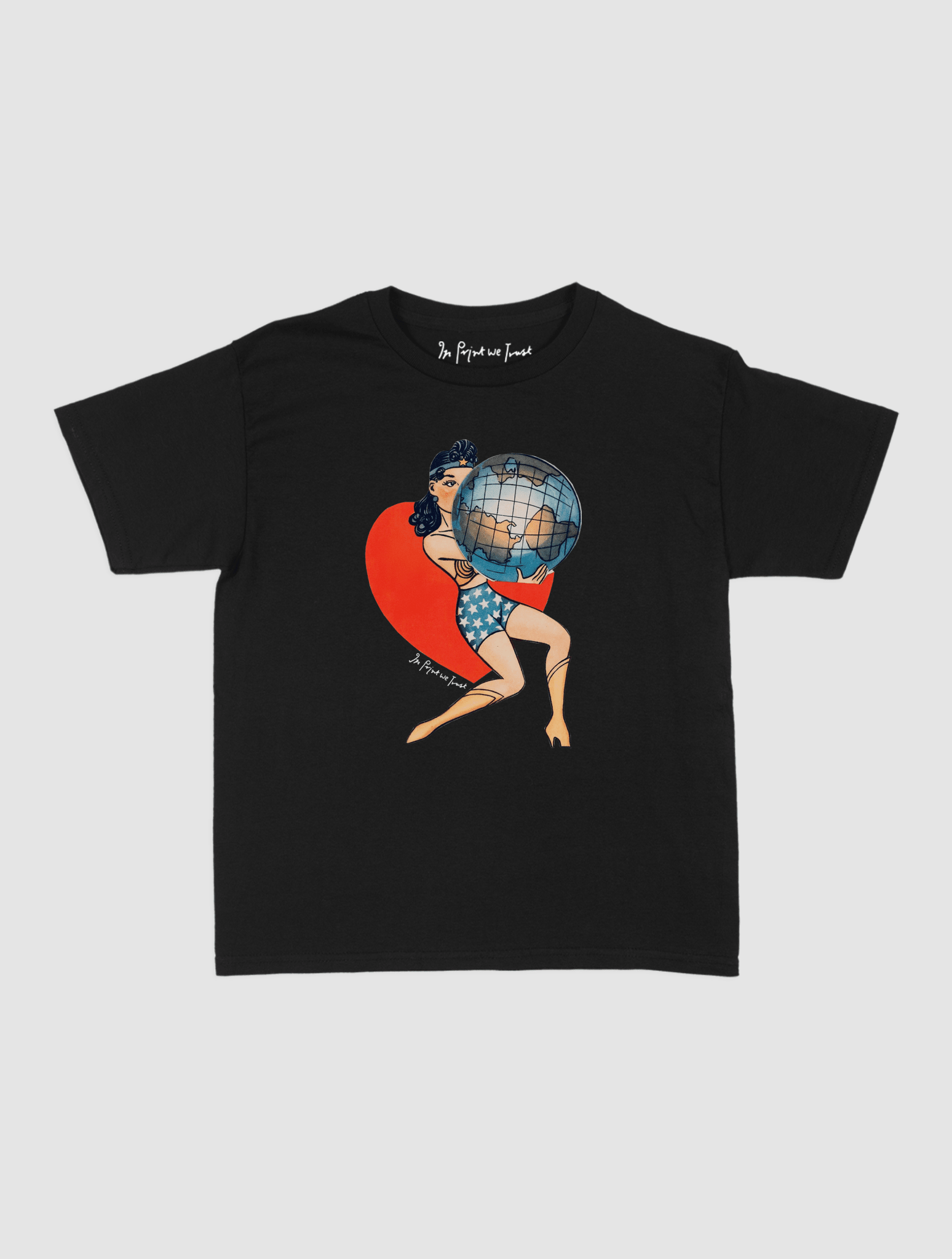 my world baby tee - In Print We Trust