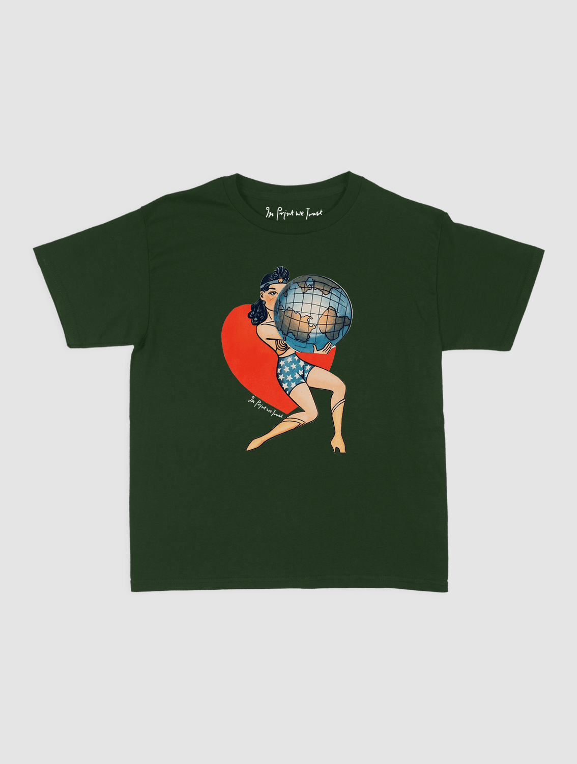my world baby tee - In Print We Trust