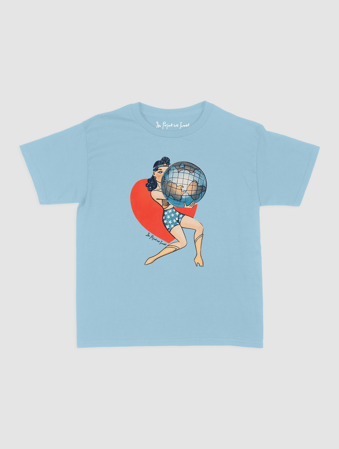 my world baby tee - In Print We Trust