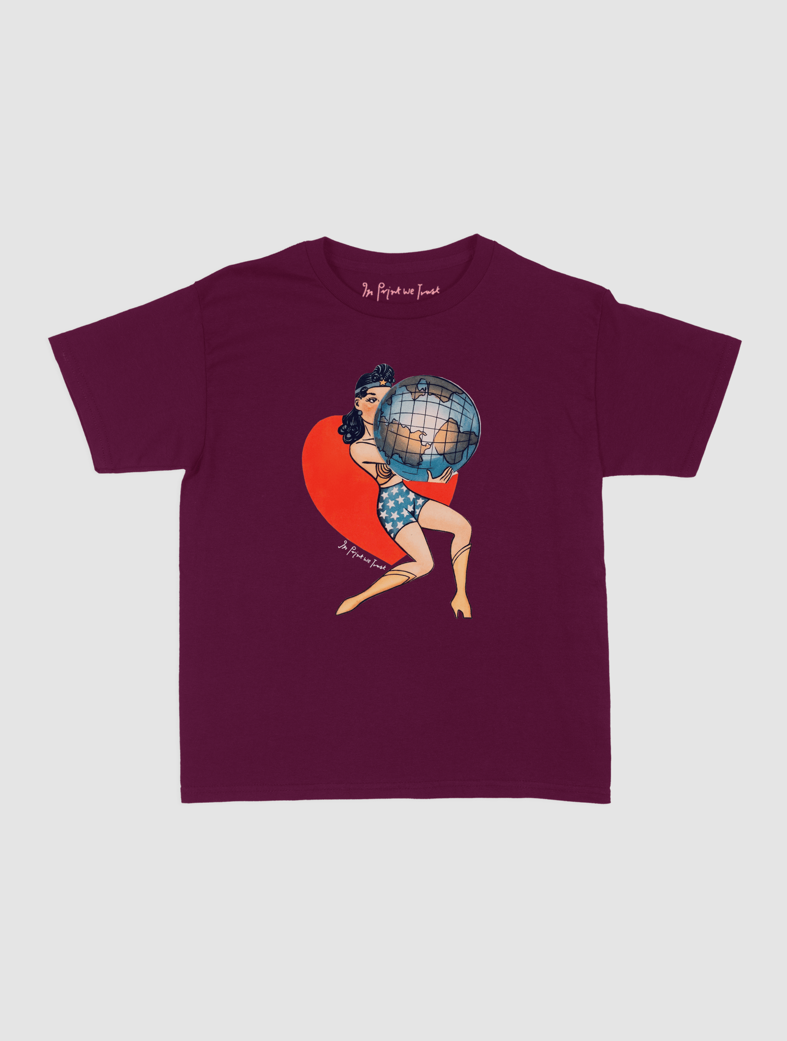 my world baby tee - In Print We Trust