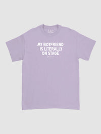 my boyfriend is literally on stage classic tee