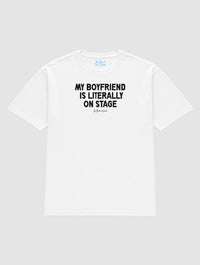 my boyfriend is literally on stage heavyweight tee