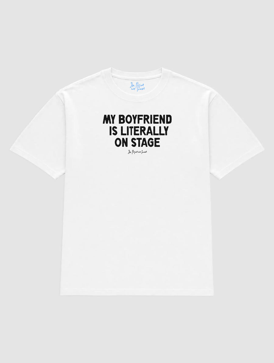 my boyfriend is literally on stage heavyweight tee